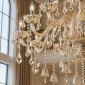 Artekko Chandelier Helios Πολυέλαιος 36φωτος Ε14 με Σαμπανιζέ Κρύσταλλα (130x130x180)cm