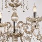 Artekko Chandelier Helios Πολυέλαιος 24φωτος Ε14 με Σαμπανιζέ Κρύσταλλα (100x100x180)cm
