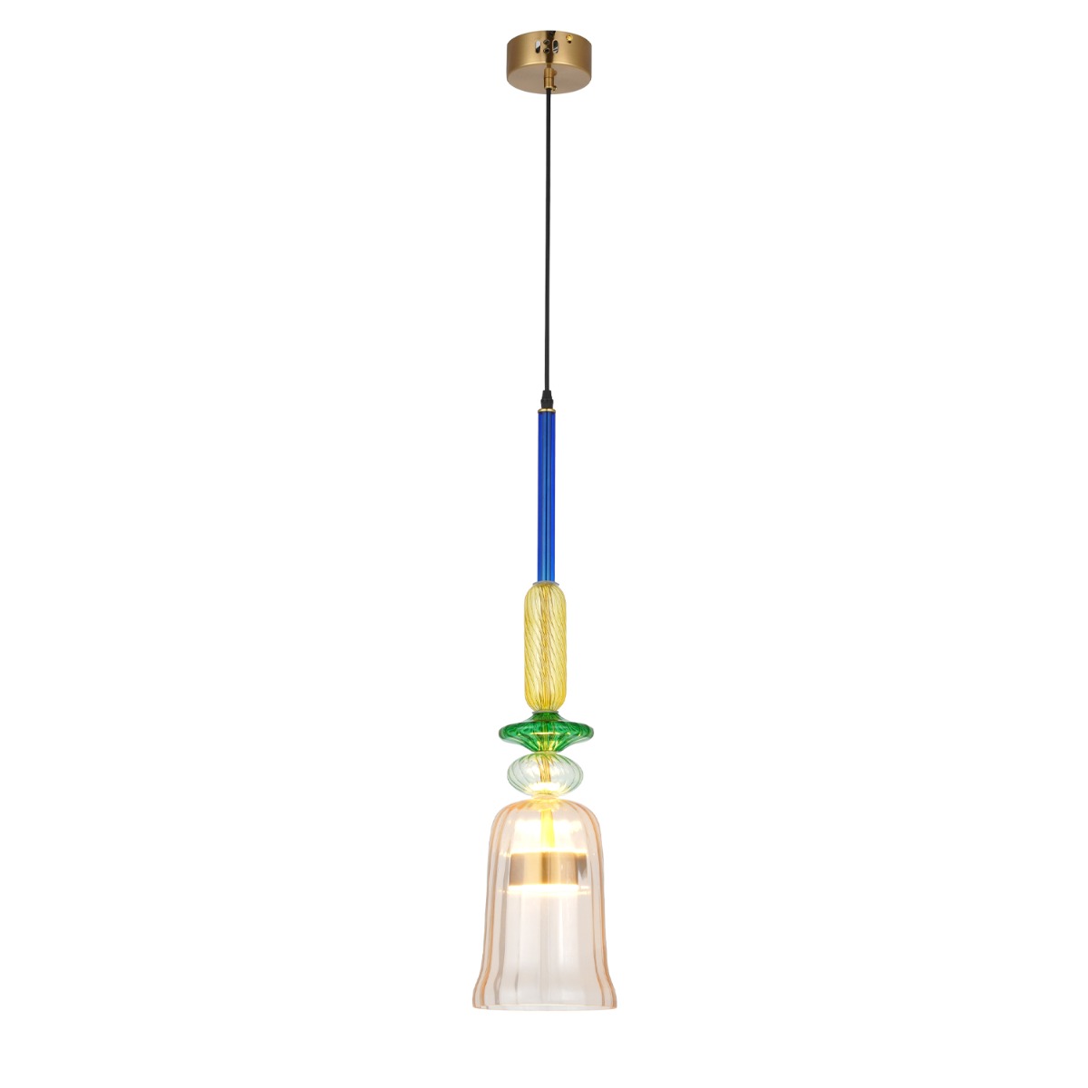 Artekko Rune Πολύχρωμο Μονόφωτο Φωτιστικό Οροφής LED (16x16)cm