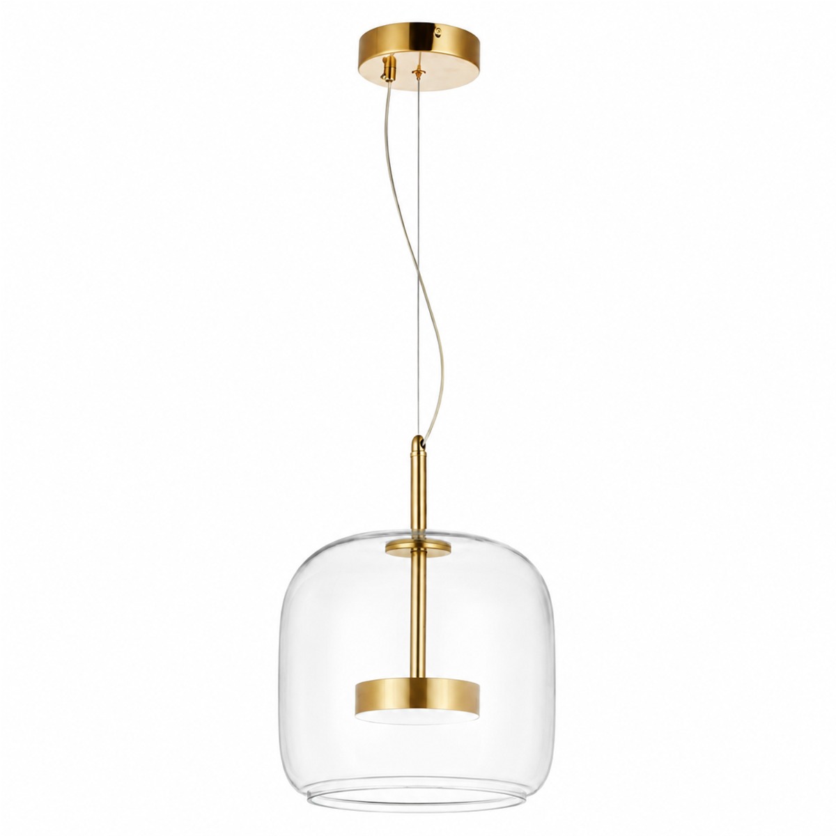 Artekko Rune Διάφανο Μονόφωτο Φωτιστικό Οροφής LED (26x26x25)cm