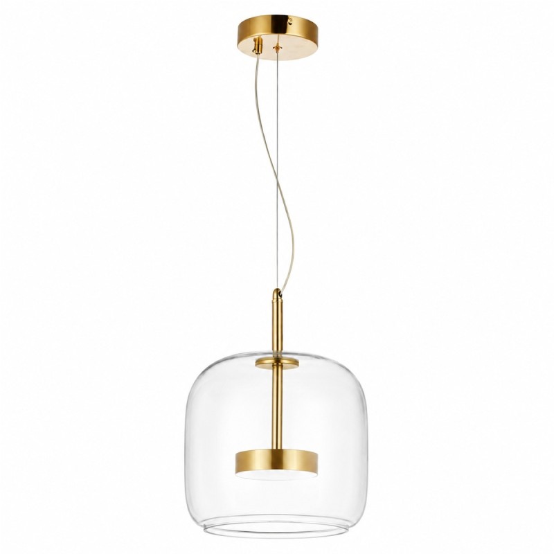 Artekko Rune Διάφανο Μονόφωτο Φωτιστικό Οροφής LED (26x26x25)cm