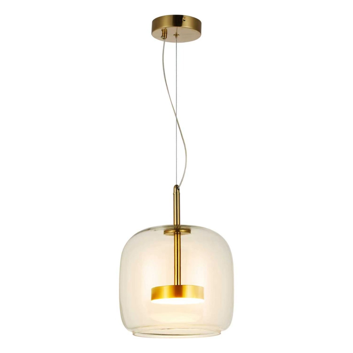 Artekko Rune Διάφανο Μονόφωτο Φωτιστικό Οροφής LED (26x26x25)cm