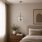 Artekko Rune Διάφανο Μονόφωτο Φωτιστικό Οροφής LED (26x26x25)cm