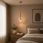 Artekko Rune Διάφανο Μονόφωτο Φωτιστικό Οροφής LED (26x26x25)cm