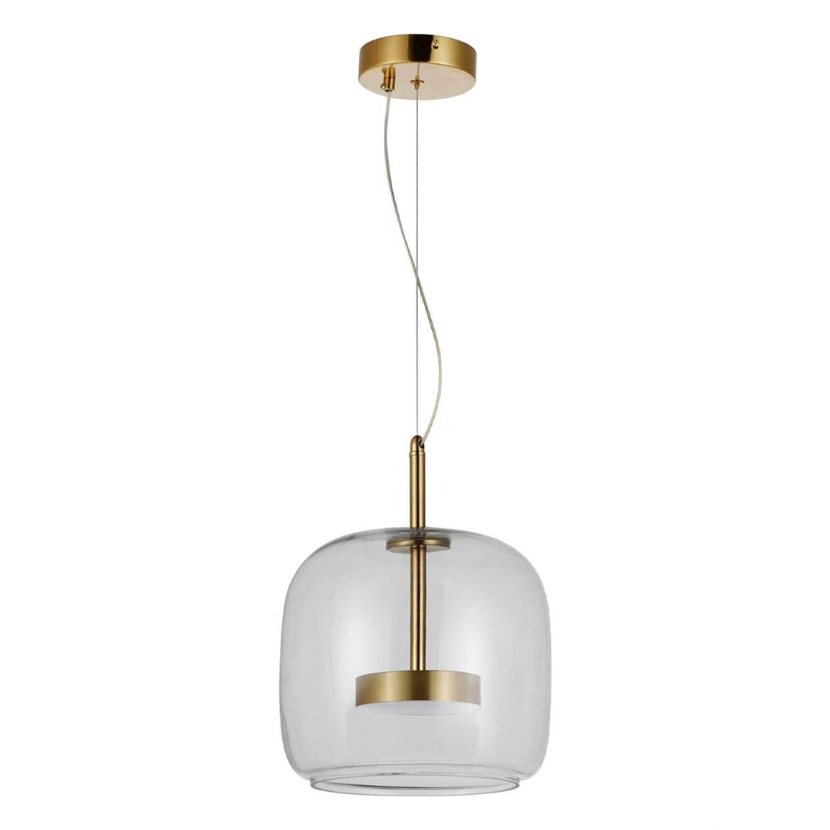 Artekko Rune Σαμπανιζέ Μονόφωτο Φωτιστικό Οροφής LED (26x26x25)cm