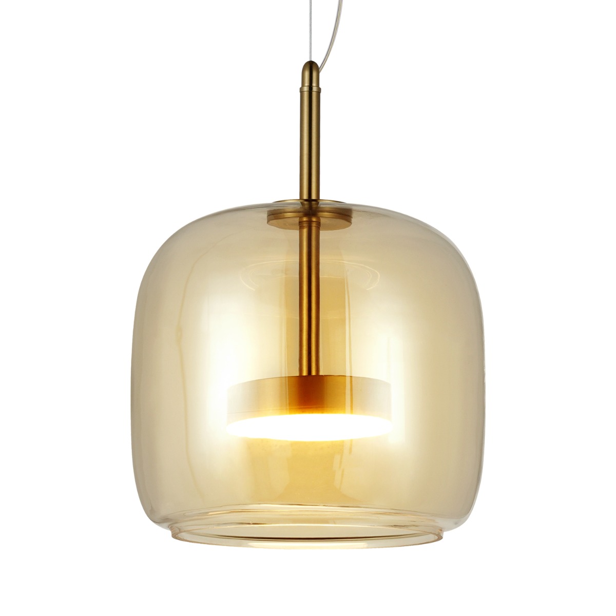 Artekko Rune Σαμπανιζέ Μονόφωτο Φωτιστικό Οροφής LED (26x26x25)cm