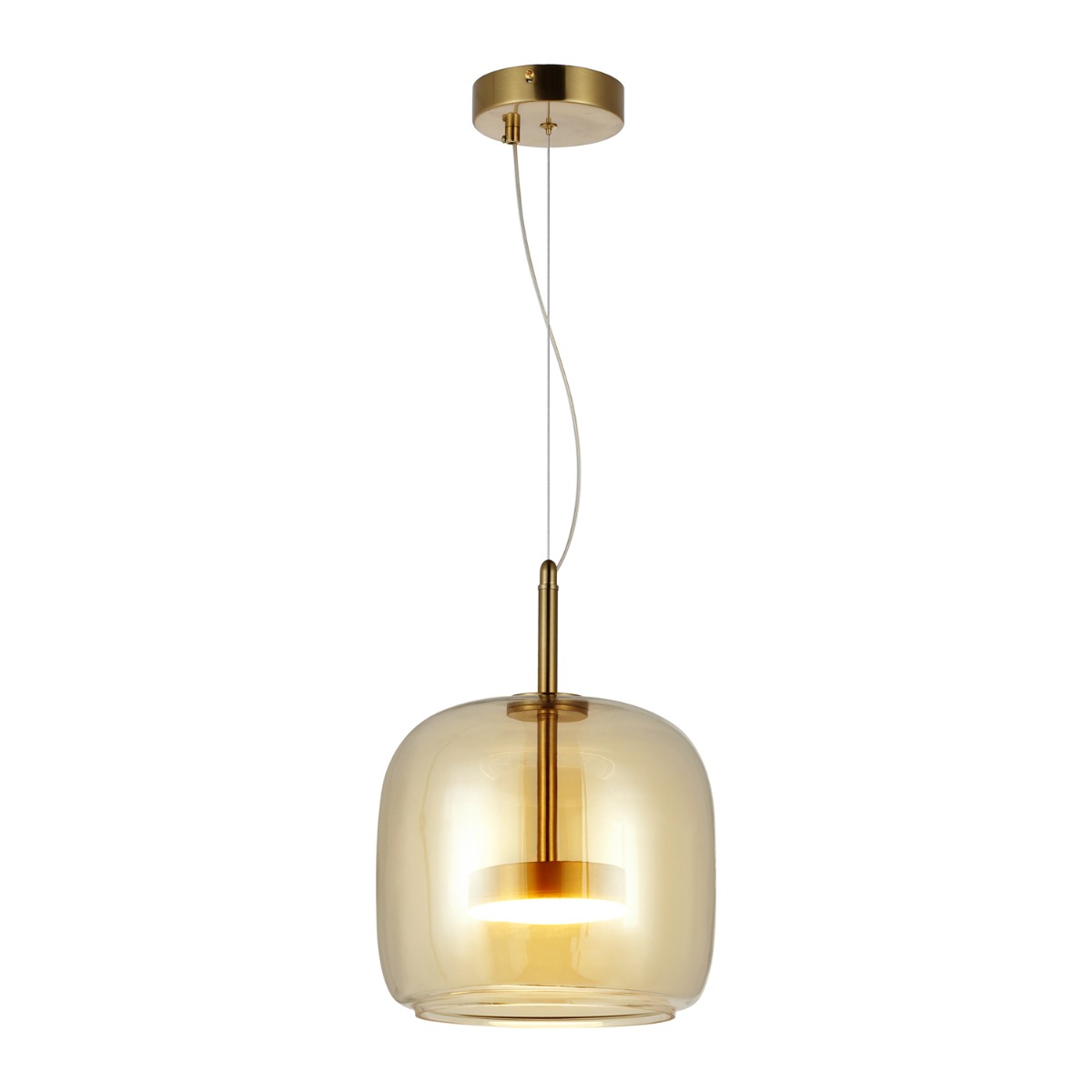 Artekko Rune Σαμπανιζέ Μονόφωτο Φωτιστικό Οροφής LED (26x26x25)cm