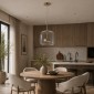 Artekko Rune Σαμπανιζέ Μονόφωτο Φωτιστικό Οροφής LED (26x26x25)cm