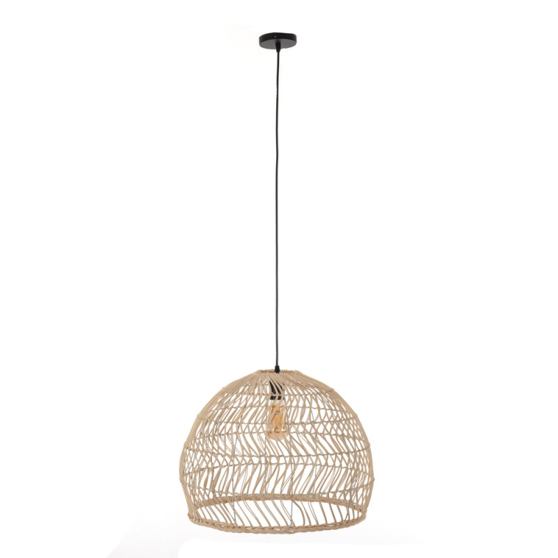 Artekko Bamboo Φωτιστικό Οροφής Μονόφωτο (Ε27) Φυσική Απόχρωση (55x55x40)cm