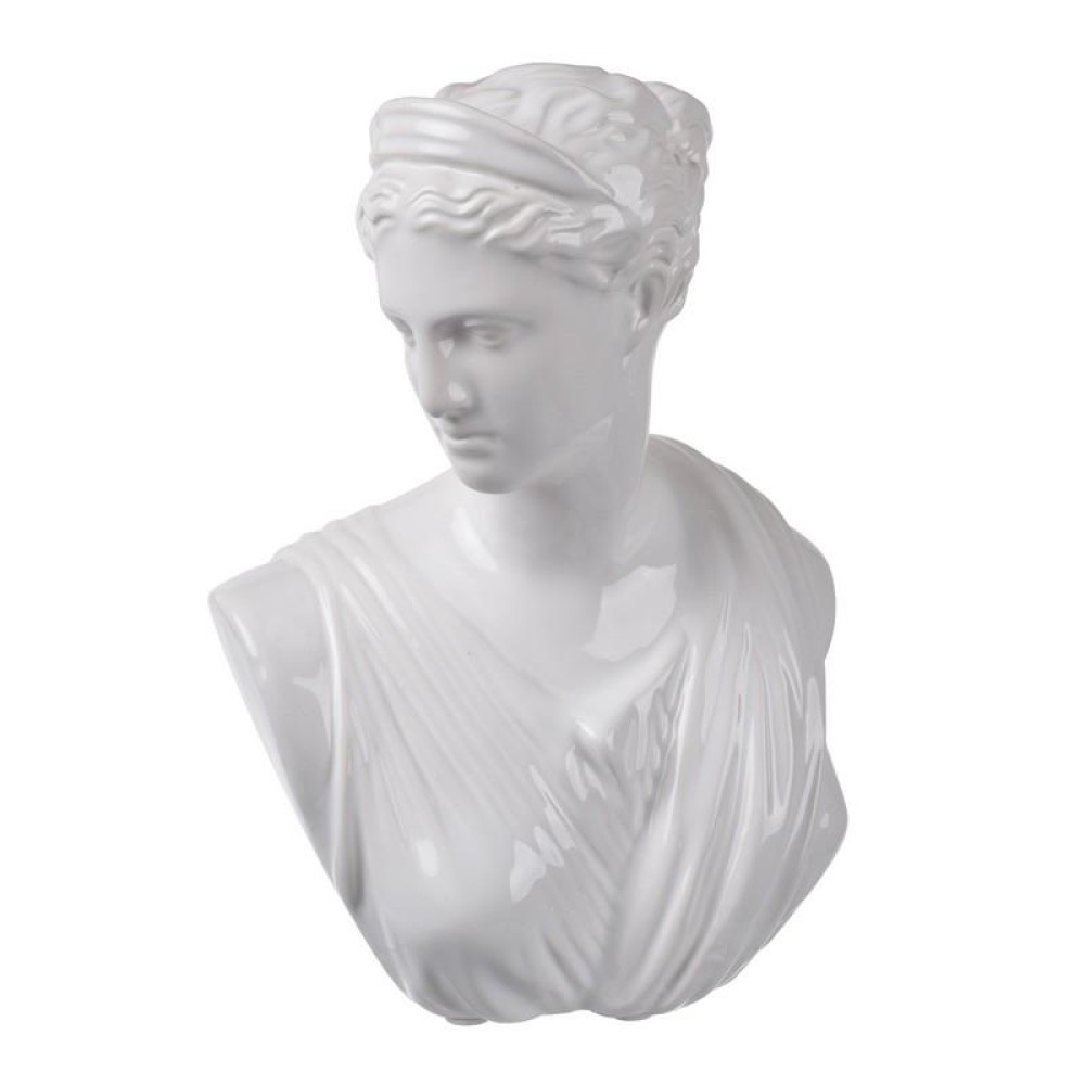 Artekko Jolie Διακοσμητικό Άγαλμα Κεραμικό Λευκό (16,5x12,2x22,9)cm
