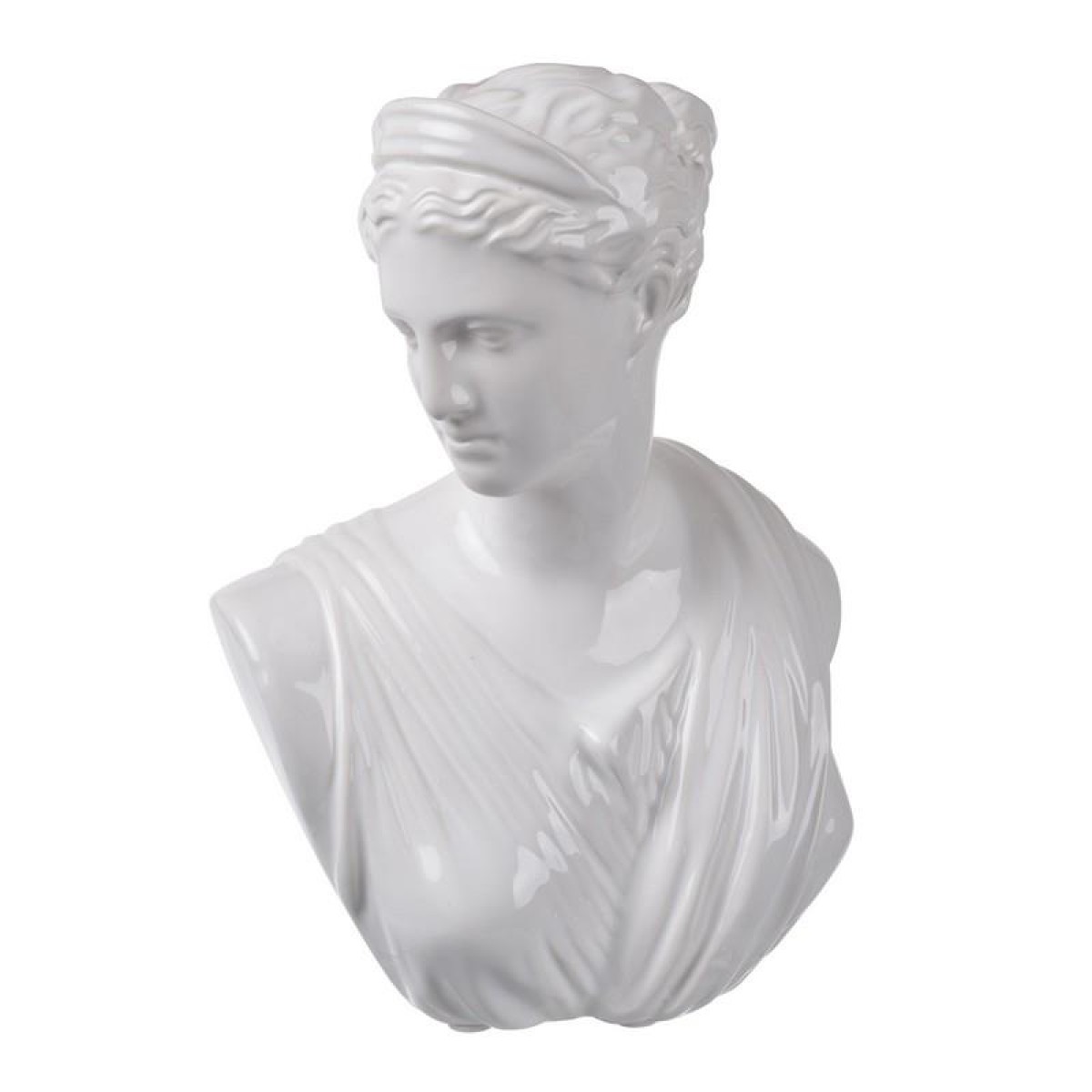 Artekko Jolie Διακοσμητικό Άγαλμα Κεραμικό Λευκό (16,5x12,2x22,9)cm