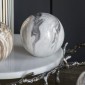 Artekko Marbleized Διακοσμητικές Κεραμικές Σφαίρες σε Γκρι Αποχρώσεις (10x10x9.5)cm 3pcs