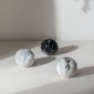 Artekko Marbleized Διακοσμητικές Κεραμικές Σφαίρες σε Γκρι Αποχρώσεις (10x10x9.5)cm 3pcs