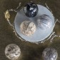 Artekko Marbleized Διακοσμητικές Κεραμικές Σφαίρες σε Γκρι Αποχρώσεις (10x10x9.5)cm 3pcs