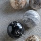 Artekko Marbleized Διακοσμητικές Κεραμικές Σφαίρες σε Γκρι Αποχρώσεις (10x10x9.5)cm 3pcs