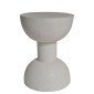 Artekko Solid Λευκό Βοηθητικό Τραπέζι από Terrazzo (51x51x70)cm