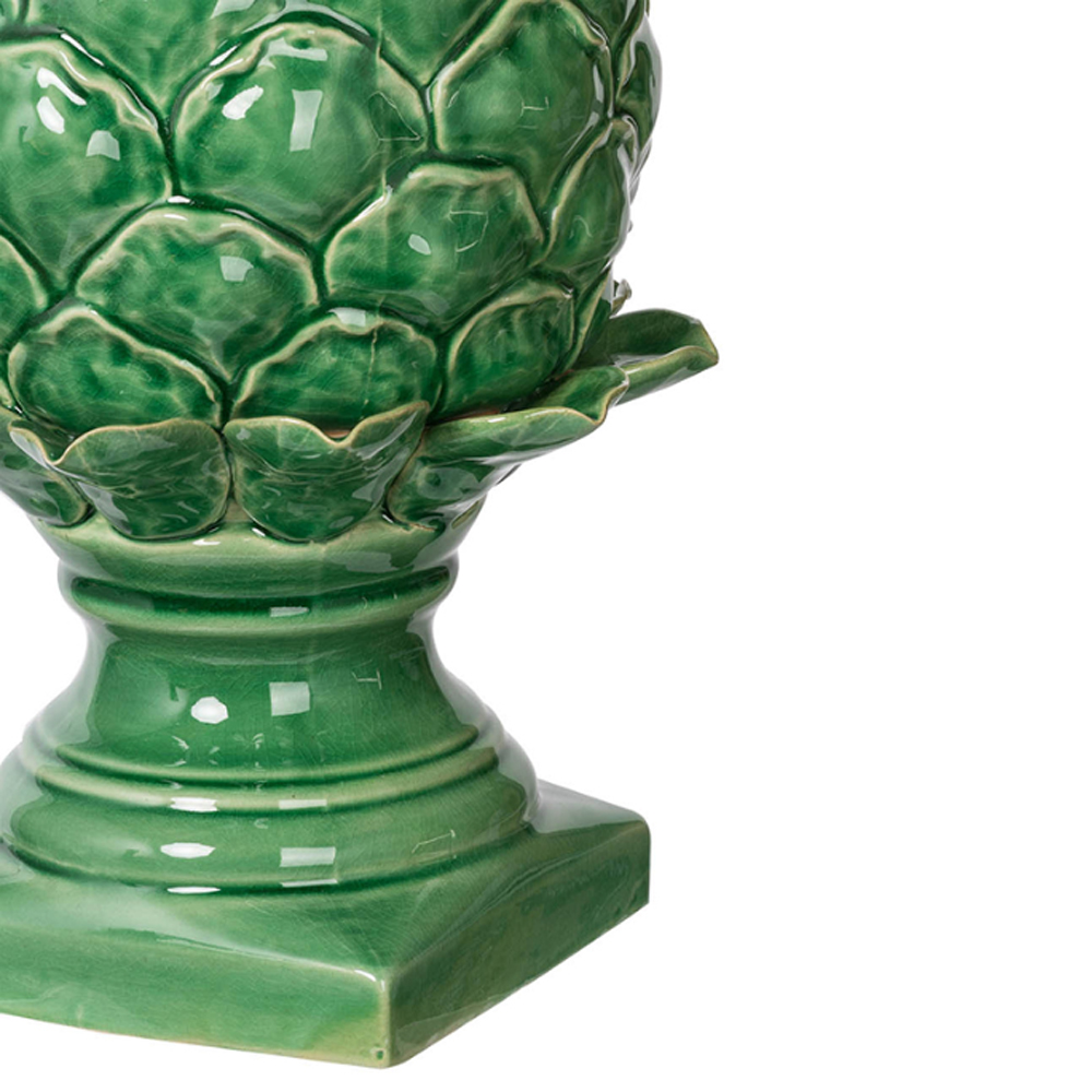 Artekko Artichoke Διακοσμητική Κεραμική Πράσινη Αγκινάρα (19x19x31)cm