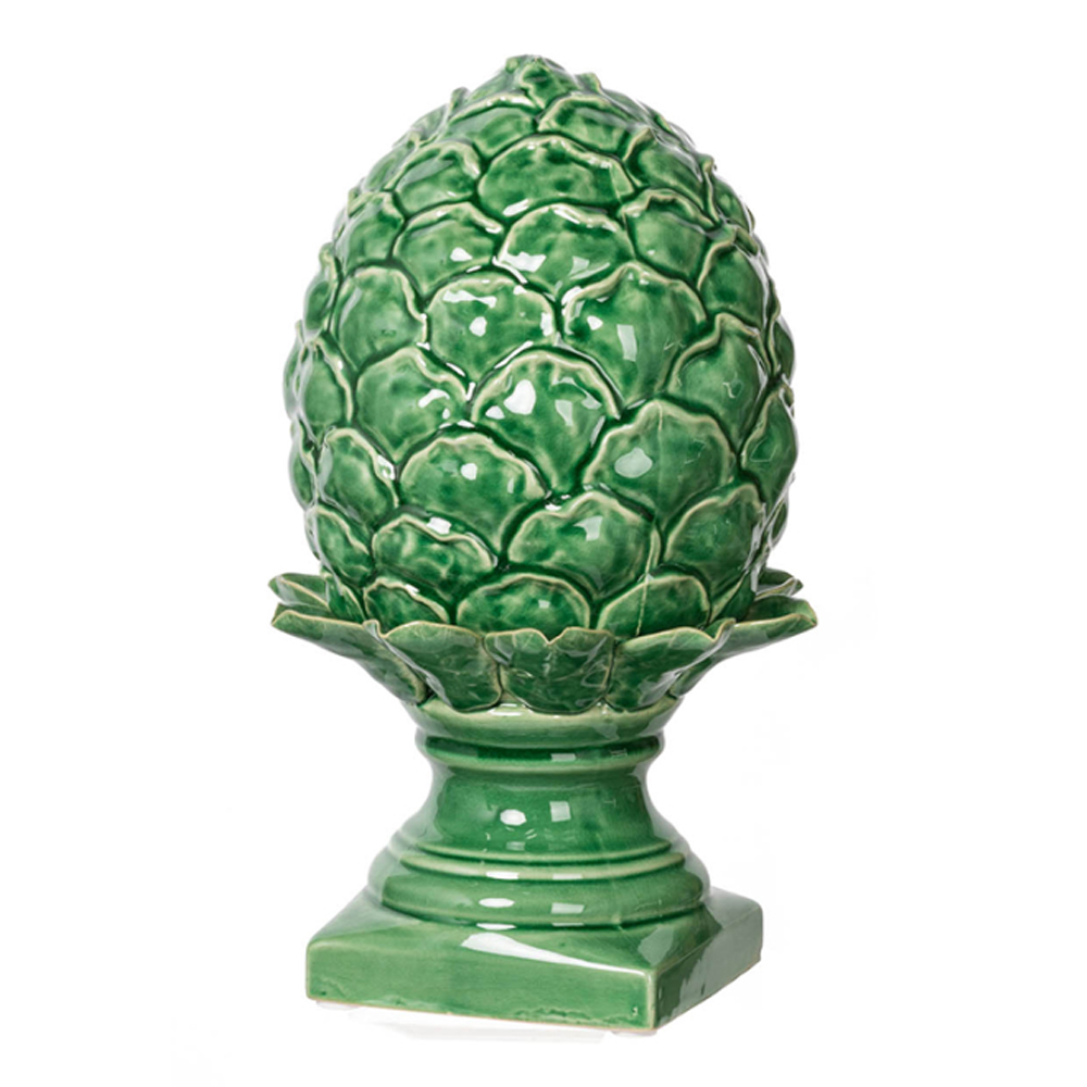 Artekko Artichoke Διακοσμητική Κεραμική Πράσινη Αγκινάρα (19x19x31)cm