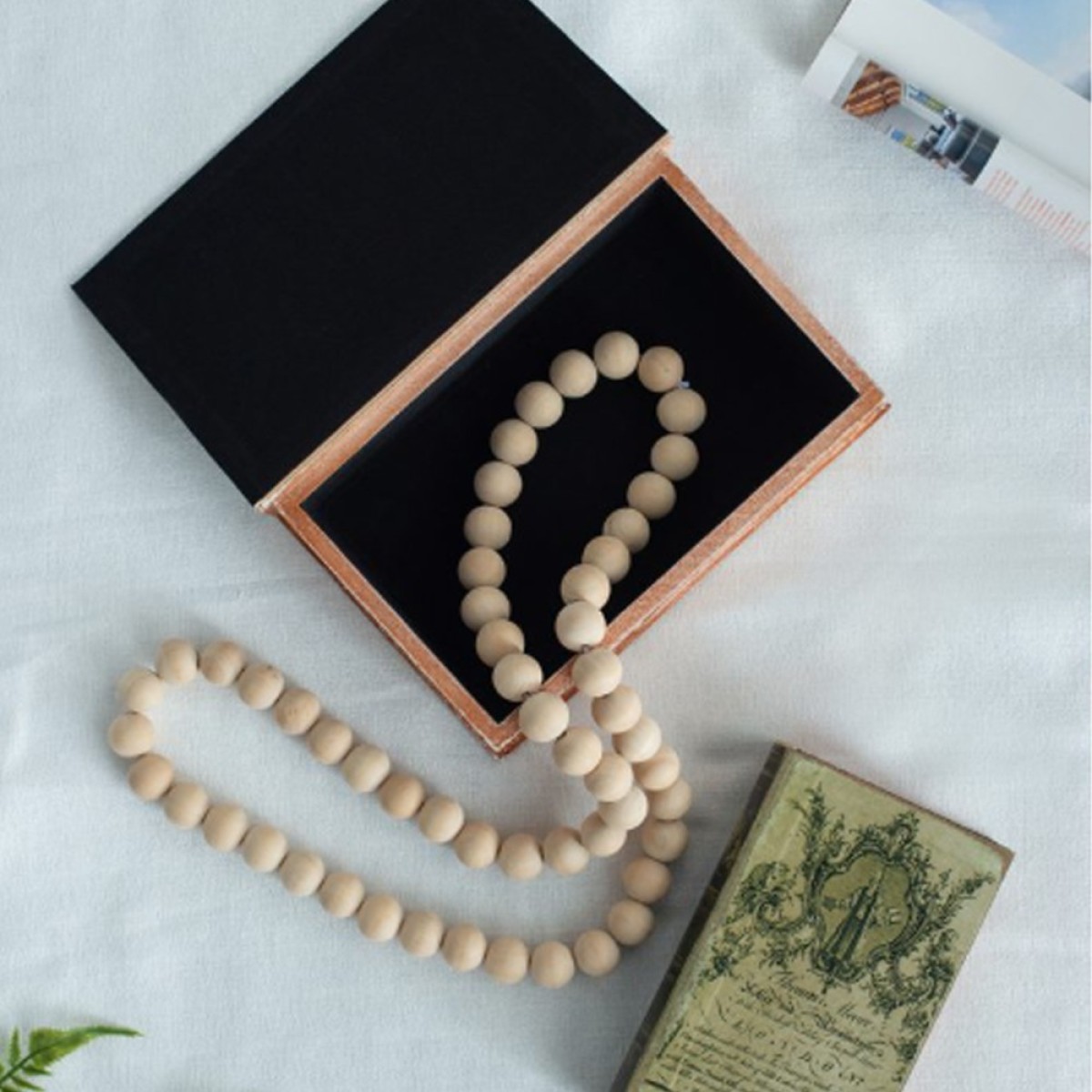Artekko Book Μπεζ Διακοσμητικά Βιβλία MDF με Αποθηκευτικό Χώρο (26.7x17.8x7.6)cm 2pcs