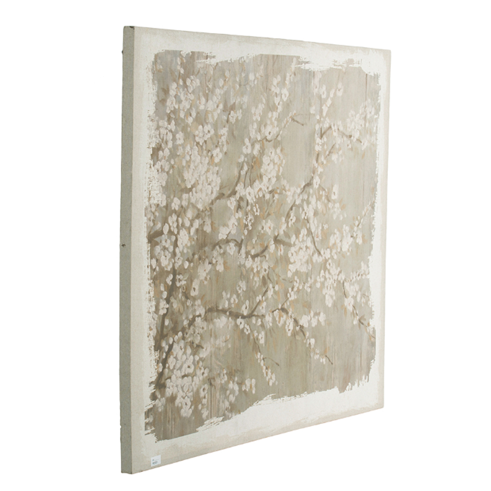 Artekko Blossom Μπεζ Πίνακας σε Καμβά MDF (121.9x3.8x152.4)cm