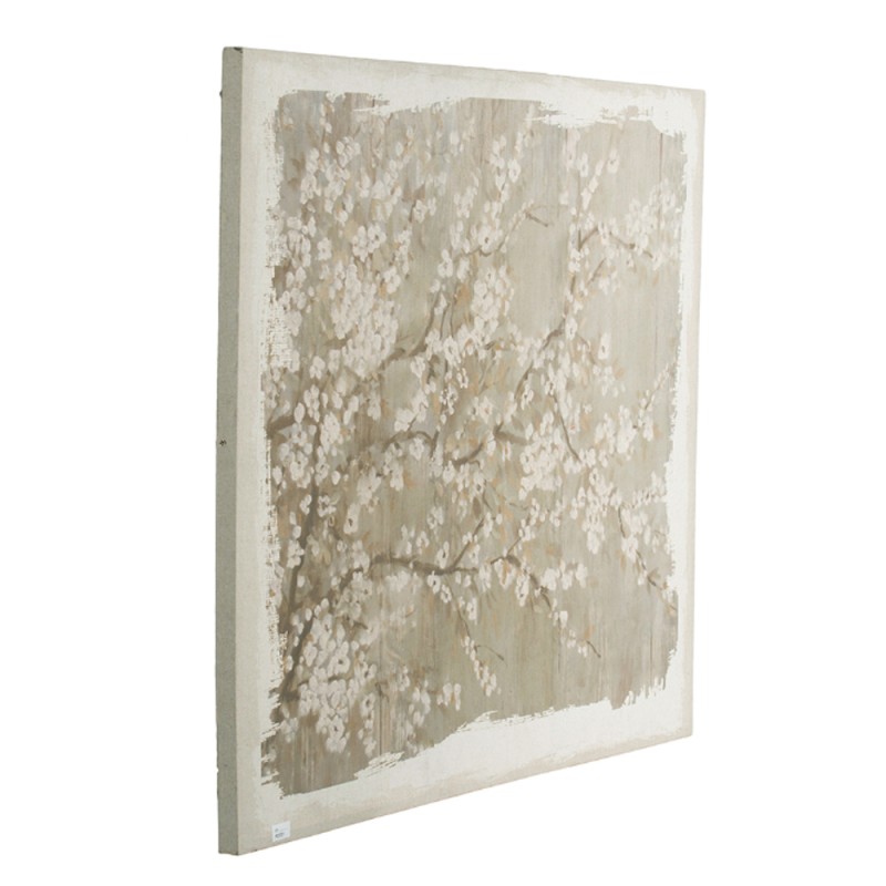 Artekko Blossom Μπεζ Πίνακας σε Καμβά MDF (121.9x3.8x152.4)cm