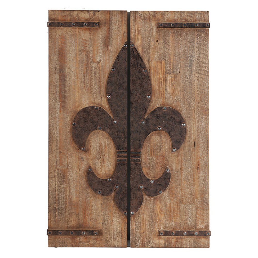 Artekko Sreaps Πάνελ Διακοσμητικά "Fleur De Lis" Σετ/2 (40x3x120)cm