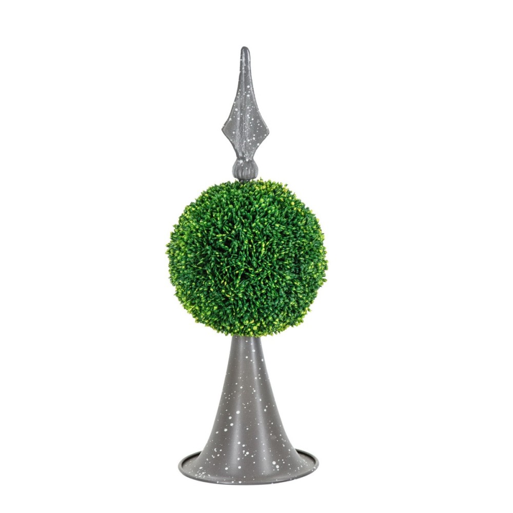 Artekko Boxwood Πράσινος Πλαστικός Τεχνητός Πύξος σε Μεταλλική Βάση (17.8x17.8x43.2)cm