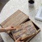 Artekko Book Διακοσμητικό Βιβλίο Κουτί MDF Ύφασμα Πολύχρωμο (33x22x7)cm Σετ/6