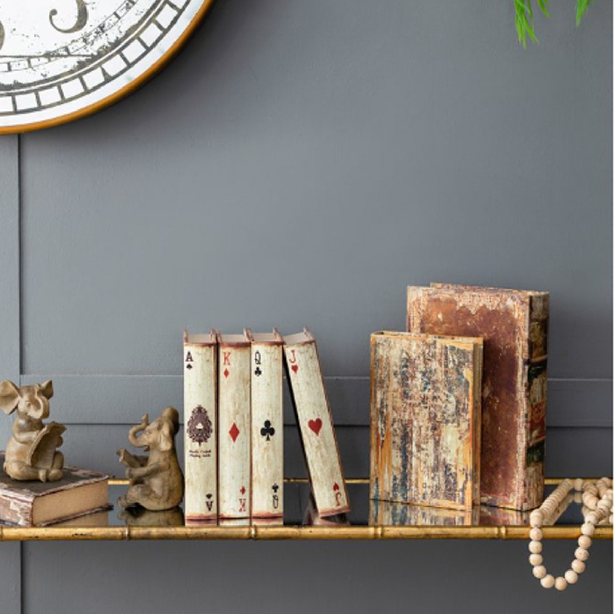 Artekko Book Διακοσμητικό Βιβλίο Κουτί MDF Ύφασμα Πολύχρωμο (33x22x7)cm Σετ/6