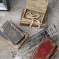 Artekko Book Διακοσμητικό Βιβλίο Κουτί MDF Ύφασμα Πολύχρωμο (33x22x7)cm Σετ/6