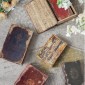 Artekko Book Διακοσμητικό Βιβλίο Κουτί MDF Ύφασμα Πολύχρωμο (33x22x7)cm Σετ/6