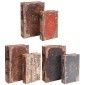 Artekko Book Διακοσμητικό Βιβλίο Κουτί MDF Ύφασμα Πολύχρωμο (33x22x7)cm Σετ/6