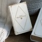 Artekko Book Διακοσμητικά Βιβλία MDF με Αποθηκευτικό Χώρο σε Λευκό με Χρυσό (27x17.5x6.5)cm 2pcs