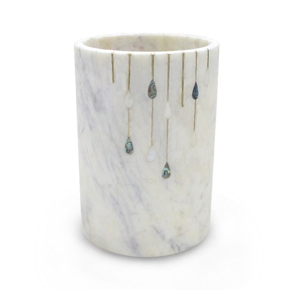 Artekko Marble Μαρμάρινη Θήκη για Μπουκάλι (12.5x12.5x17.5)cm