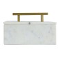 Artekko Marble Box Κοσμηματοθήκη Κουτί Διακοσμητικό Μάρμαρο Μέταλλο Λευκό Χρυσό (18x12.5x11)cm