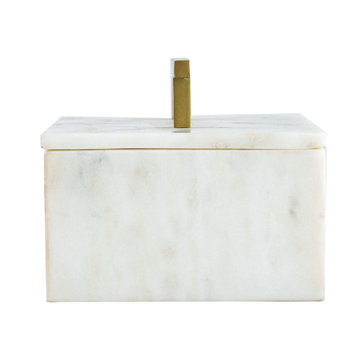 Artekko Marble Box Κοσμηματοθήκη Κουτί Διακοσμητικό Μάρμαρο Μέταλλο Λευκό Χρυσό (18x12.5x11)cm