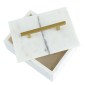 Artekko Marble Box Κοσμηματοθήκη Κουτί Διακοσμητικό Μάρμαρο Μέταλλο Λευκό Χρυσό (18x12.5x11)cm