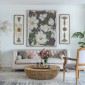 Artekko Mirror MDF  Καθρέπτης Τοίχου με Ανάγλυφες Χρυσές Λεπτομέριες (40.4x4.1x121.9)cm 2pcs