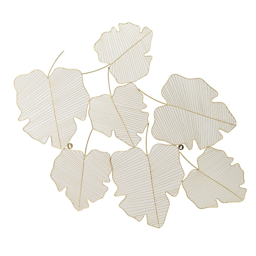 Artekko Leaf Χρυσό Μεταλλικό Διάτριτο Διακοσμητικό Τοίχου (125x95x2)cm