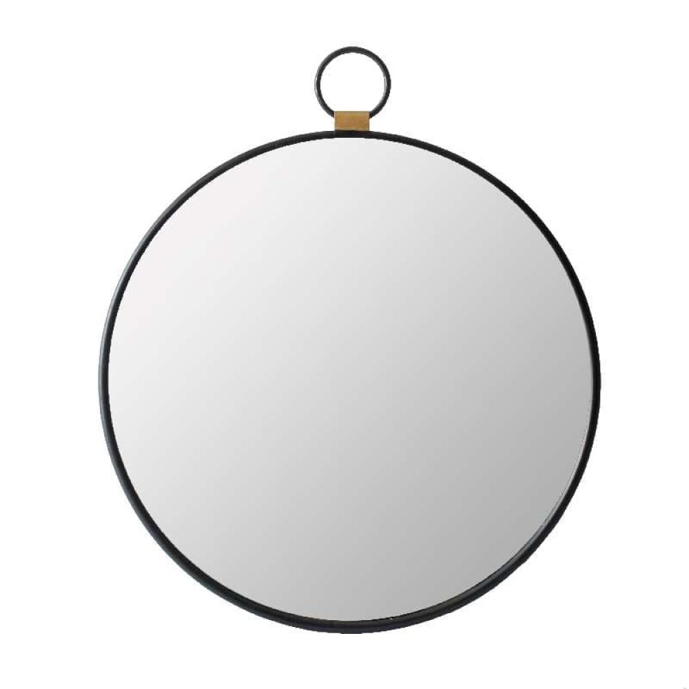 Artekko Mirror Μαύρος Μεταλλικός Καθρέπτης Τοίχου με Χρυσές Λεπτομέρειες (61x2x70)cm