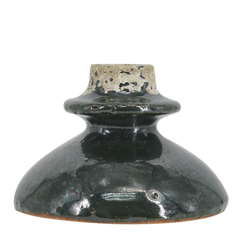 Artekko Antique Πράσινο Κηροπήγιο από Τερακότα (12x12x8)cm