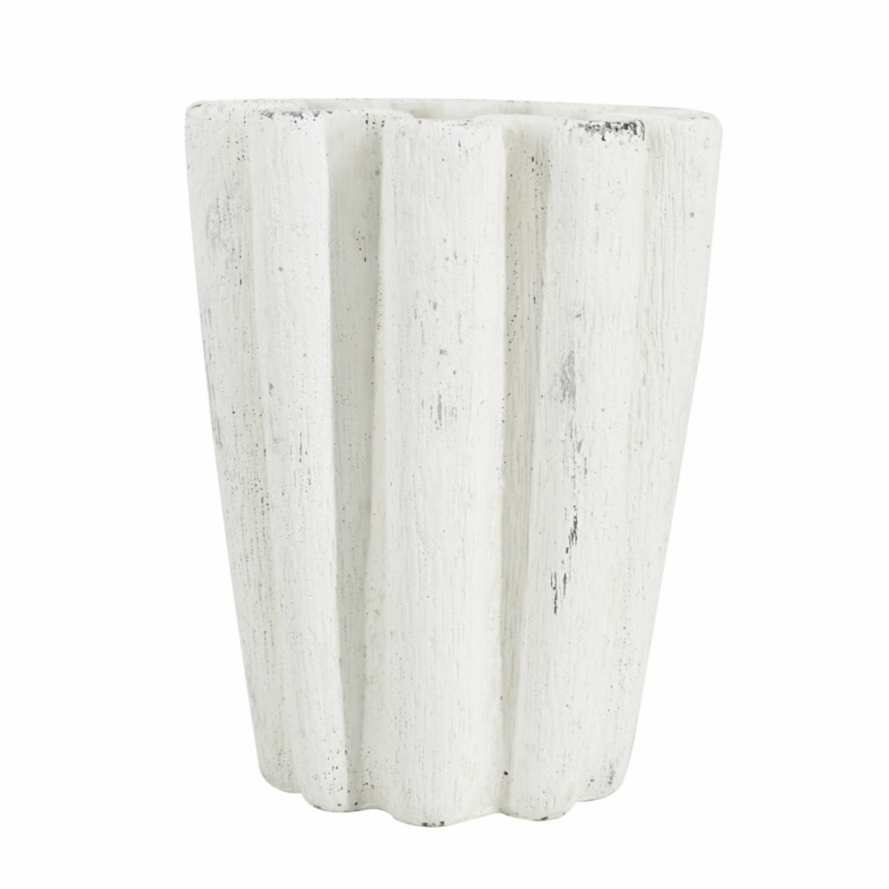 Artekko Cement Λευκό Τσιμεντένιο Βάζο (22.5x18x30)cm Artekko Cement Λευκό Τσιμεντένιο Βάζο (22.5x18x30)cm