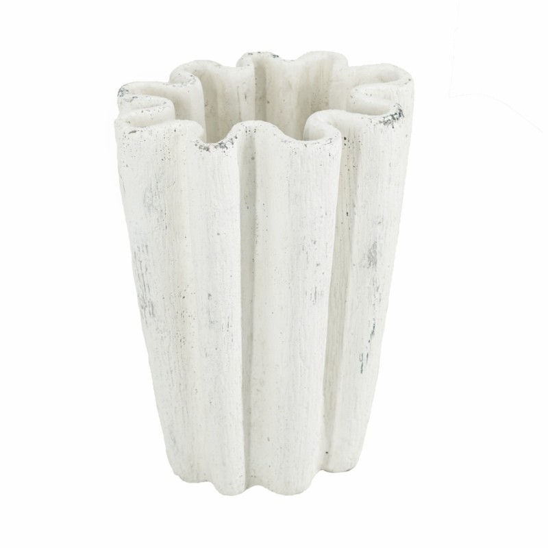 Artekko Cement Λευκό Τσιμεντένιο Βάζο (22.5x18x30)cm Artekko Cement Λευκό Τσιμεντένιο Βάζο (22.5x18x30)cm