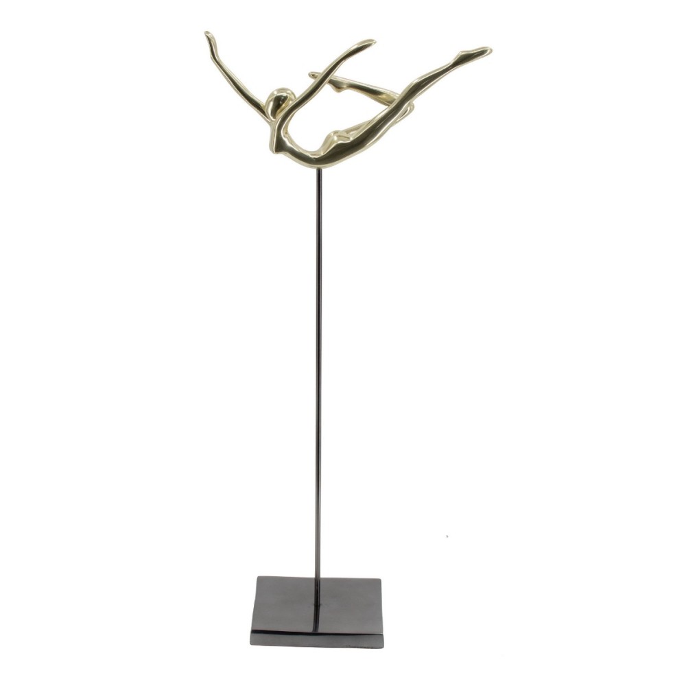 Artekko Figurine Χρυσό Μεταλλικό Επιτραπέζιο Διακοσμητικό Γλυπτό (25x13x62)cm