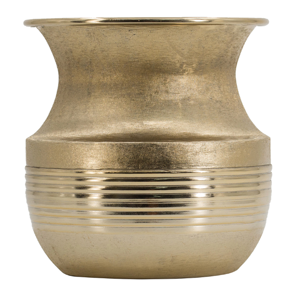 Artekko Trophy Χρυσό Μεταλλικό Διακοσμητικό Δοχείο Κασπώ (21.5x21.5x22.5)cm