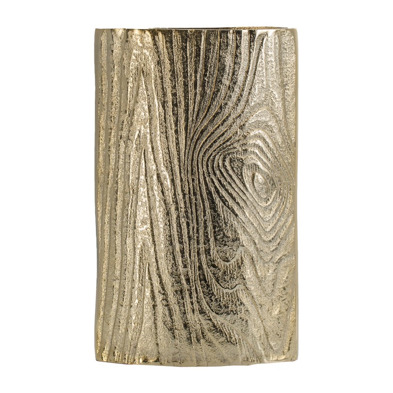 Artekko Zebra Διακοσμητικό Βάζο Μέταλλο Χρυσό (15.5x6.5x25)cm