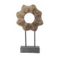 Artekko Donut Καφέ Ξύλινο Επιτραπέζιο Διακοσμητικό (31x12x53.5)cm