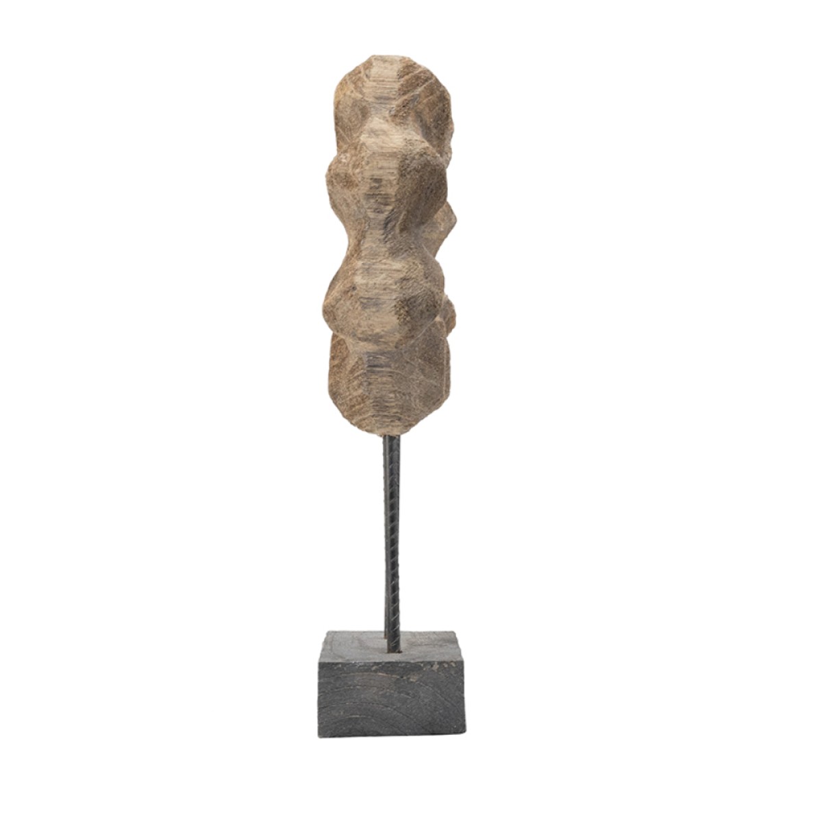 Artekko Donut Καφέ Ξύλινο Επιτραπέζιο Διακοσμητικό (31x12x53.5)cm