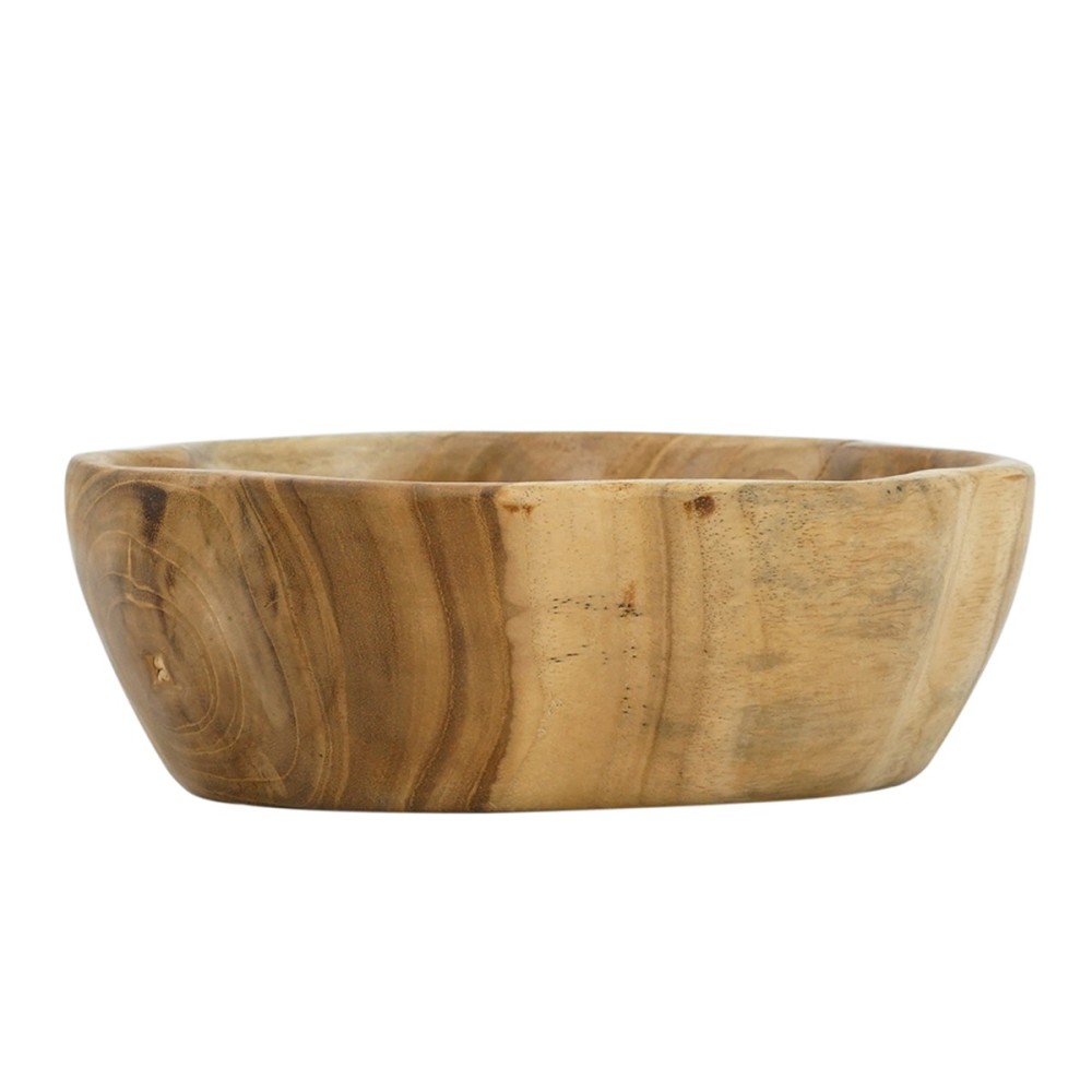 Artekko Woody Διακοσμητικό Μπολ από Ξύλο Teak (19x19x5)cm