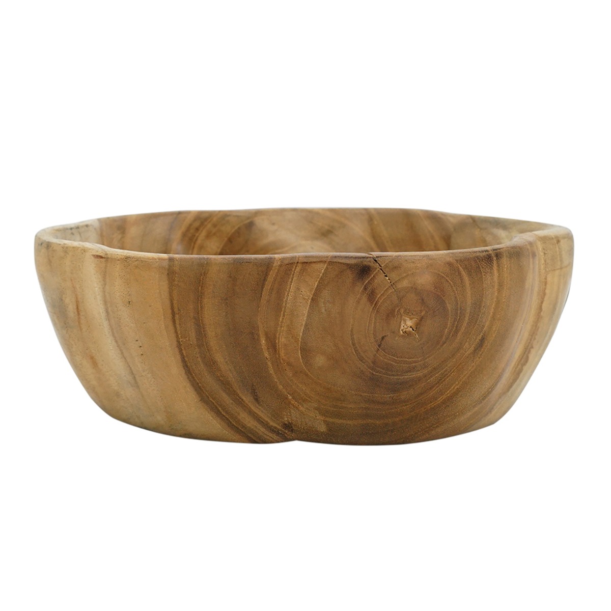 Artekko Woody Διακοσμητικό Μπολ από Ξύλο Teak (19x19x5)cm